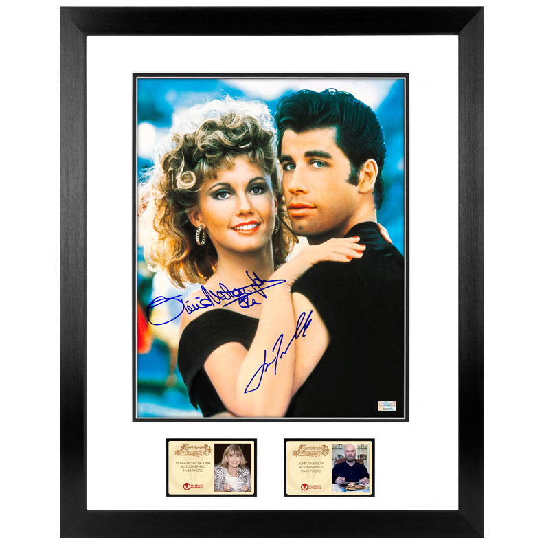 Olivia Newton-John & John Travolta Autographed Grease 11x14 Photo