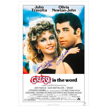 Load image into Gallery viewer, Olivia Newton-John &amp; John Travolta Autographed Grease 16x24 Poster