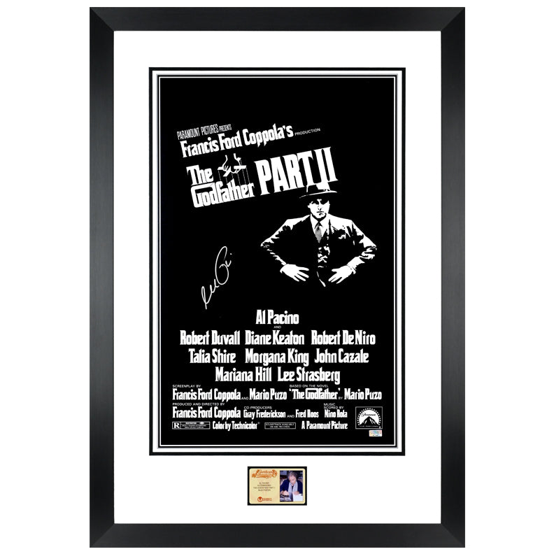 Al Pacino Autographed The Godfather: Part II 16x24 Movie Poster Framed