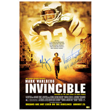 Load image into Gallery viewer, Mark Wahlberg and Vince Papale Autographed Invincible 16x24 Movie Poster