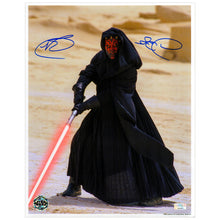 Load image into Gallery viewer, Ray Park Autographed Star Wars The Phantom Menace Darth Maul 11x14 Metallic Photo