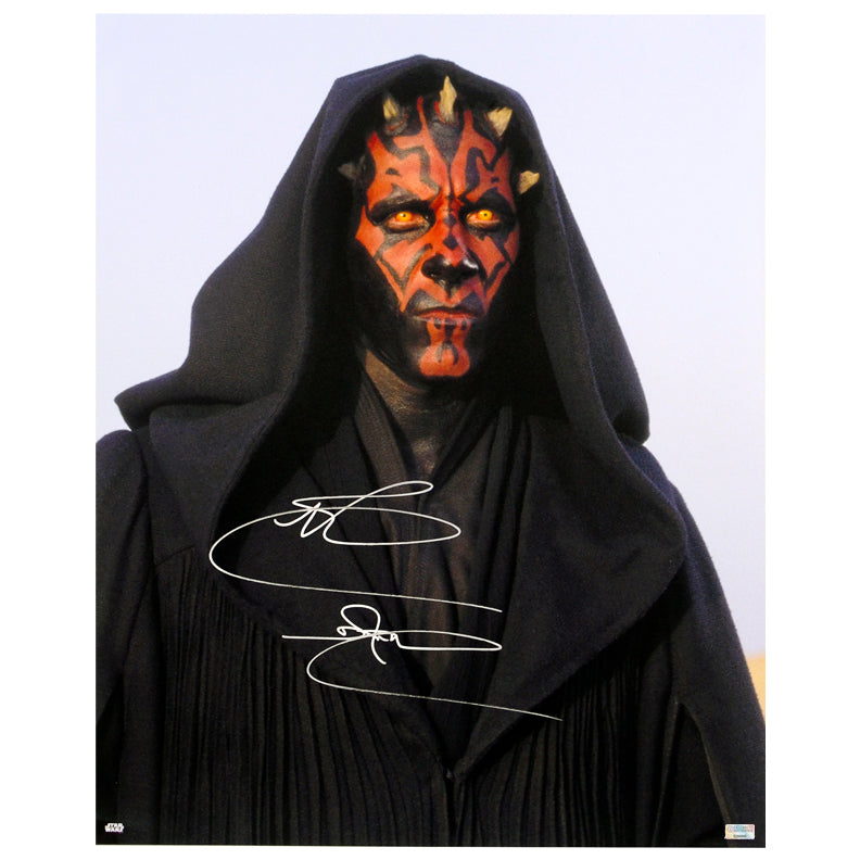 Ray Park Autographed Star Wars The Phantom Menace Darth Maul 16x20 Photo