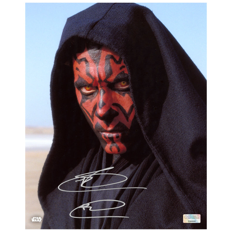 Ray Park Autographed Star Wars The Phantom Menace Darth Maul Tatooine 8x10 Photo