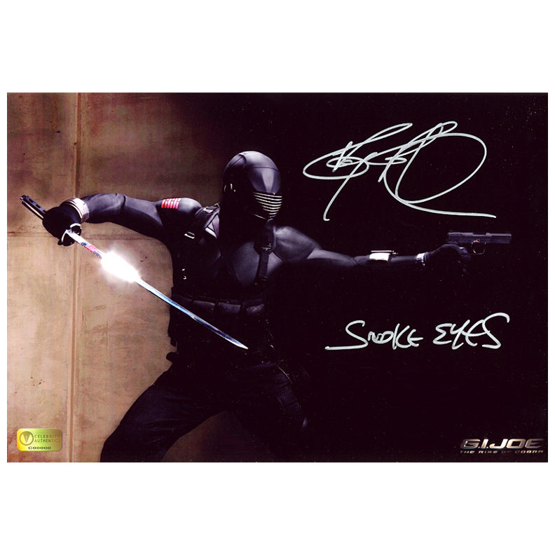 Ray Park Autographed G.I. Joe Snake Eyes 8x12 Action Photo