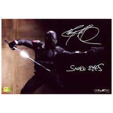 Load image into Gallery viewer, Ray Park Autographed G.I. Joe Snake Eyes 8x12 Action Photo