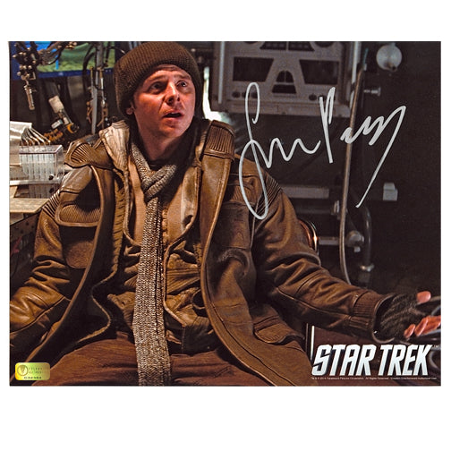 Simon Pegg Autographed Star Trek Scotty Outpost 8x10 Scene Photo