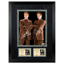 Load image into Gallery viewer, Oliver &amp; James Phelps Autographed Harry Potter Fred &amp; George Weasley 8x10 Photo