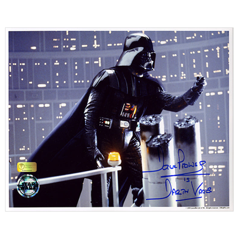 David Prowse Autographed Star Wars Darth Vader Gantry 8x10 Photo