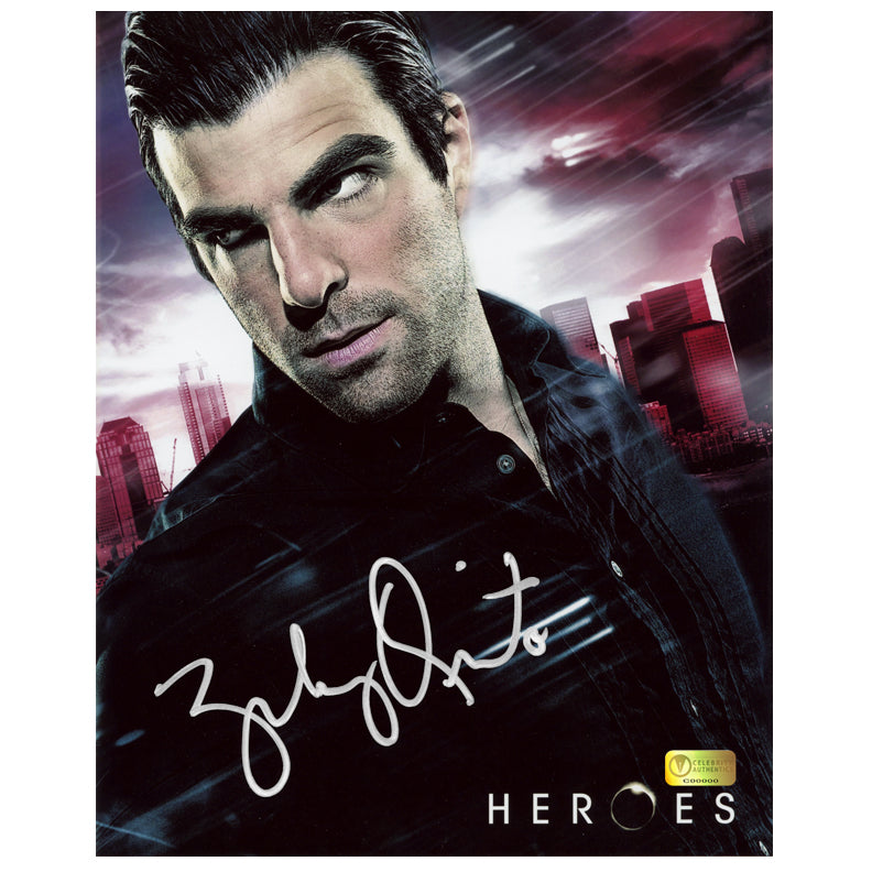Zachary Quinto Autographed Heroes Sylar 8x10 Photo Celebrity Authentics
