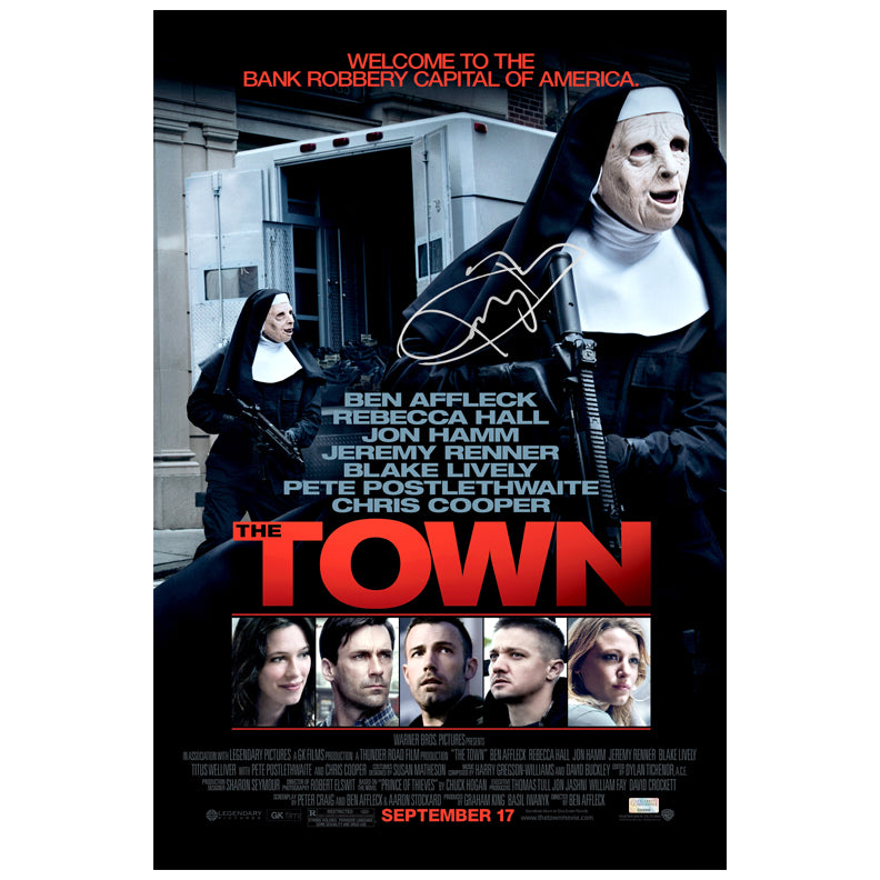 Jeremy Renner Autographed The Town 16x24 Poster