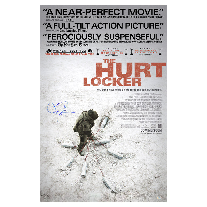 Jeremy Renner Autographed The Hurt Locker 27x40 Original Double Sided Poster