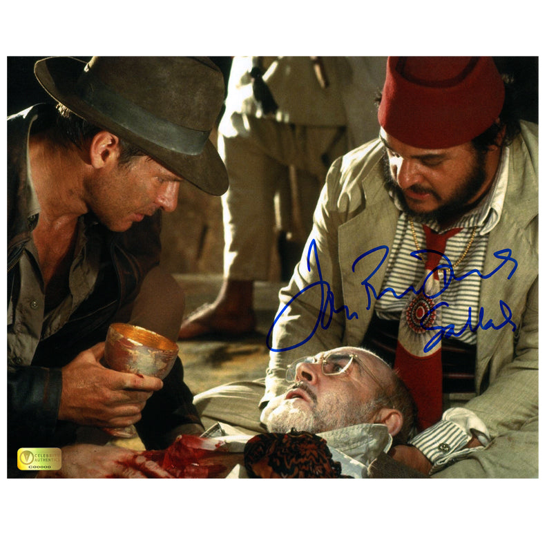 John Rhys-Davies Autographed Indiana Jones and the Last Crusade 8x10 Photo