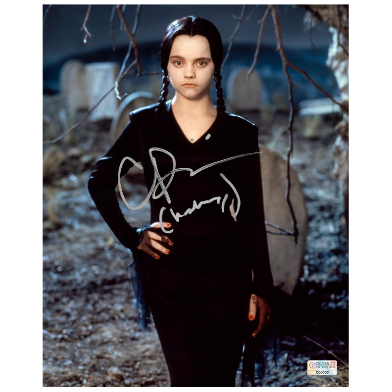 Christina Ricci Autographed The Addams Family Wednesday Addams 8x10 Photo