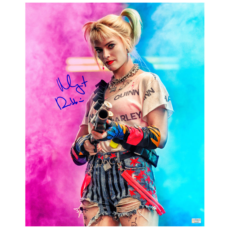 Margot Robbie サイン入りポスター Margot Robbie Autographed Birds of Prey Harley Quinn 16x20 Studio