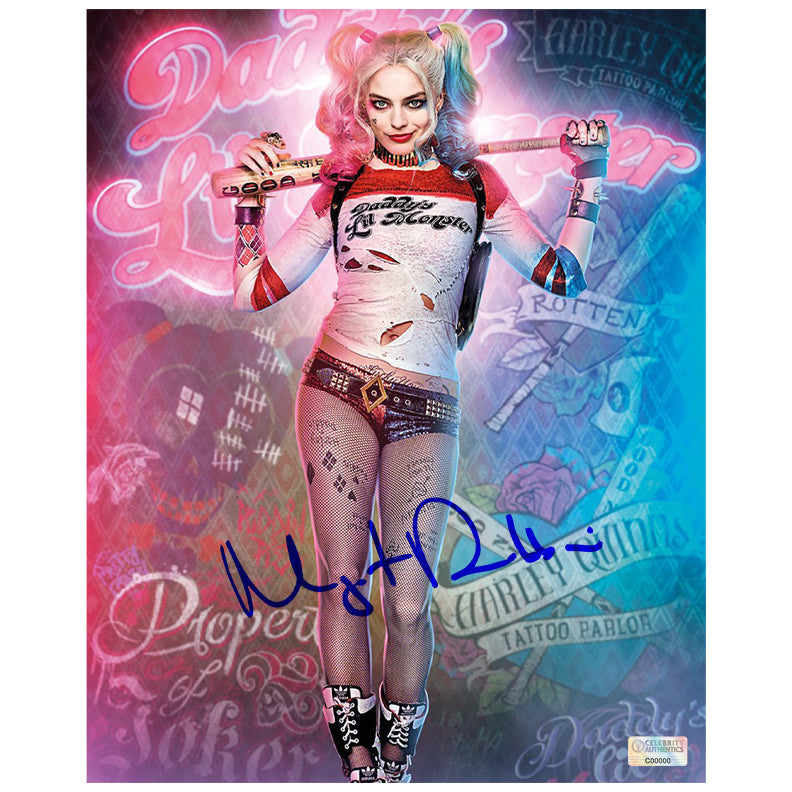 Margot Robbie Autographed Harley Quinn 8×10 Photo