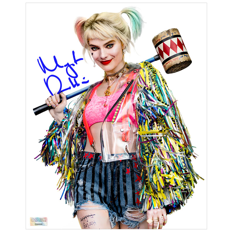 Margot Robbie Autographed Birds of Prey Harley Quinn 8×10 Studio Photo