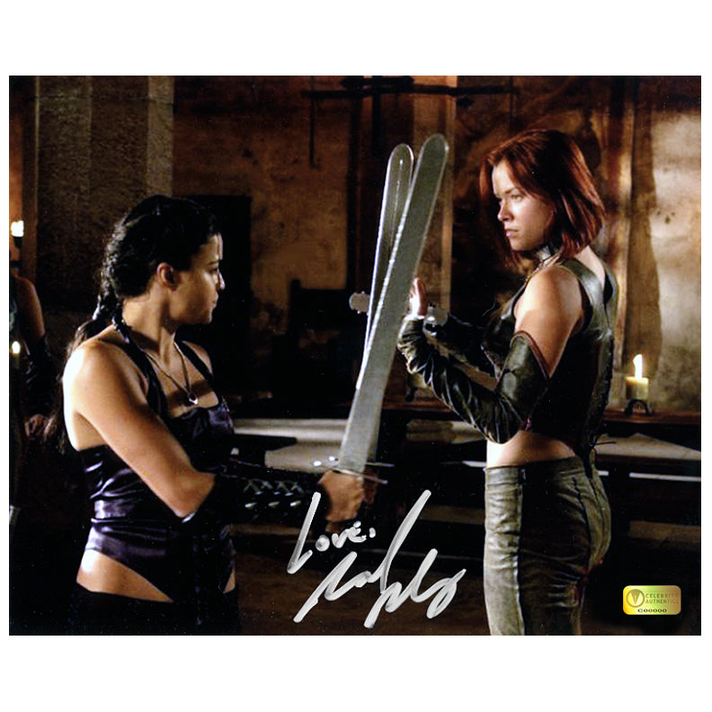 Michelle Rodriguez Autographed BloodRayne Katarin and Rayne 8x10 Photo