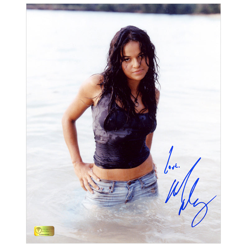 Michelle Rodriguez Autographed Lost Ocean 8x10 Photo