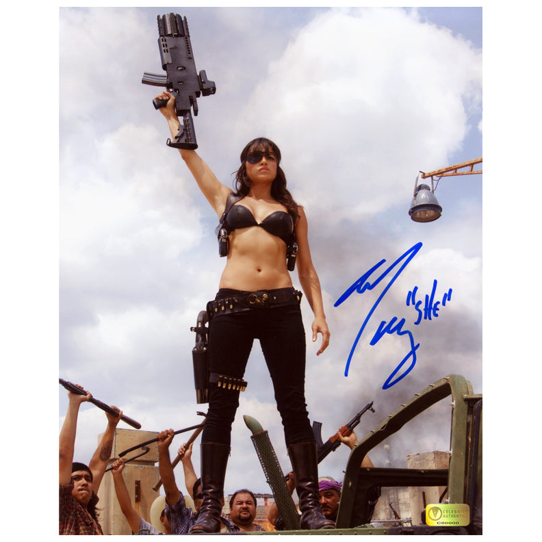 Michelle Rodriguez Autographed Machete She 8x10 Photo