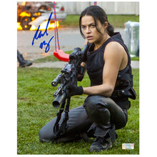 Load image into Gallery viewer, Michelle Rodriguez Autographed Resident Evil: Retribution Rain 8x10 Photo