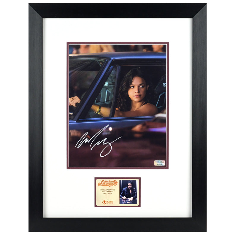Michelle Rodriguez Autographed Fast and Furious Drive By 8x10 Photo