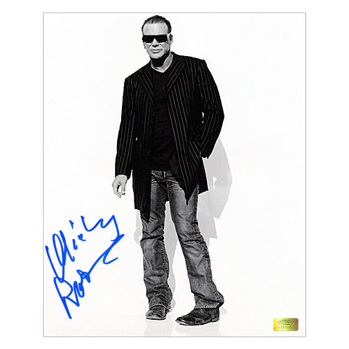 Mickey Rourke Autographed Attitude and Style 8x10 Photo