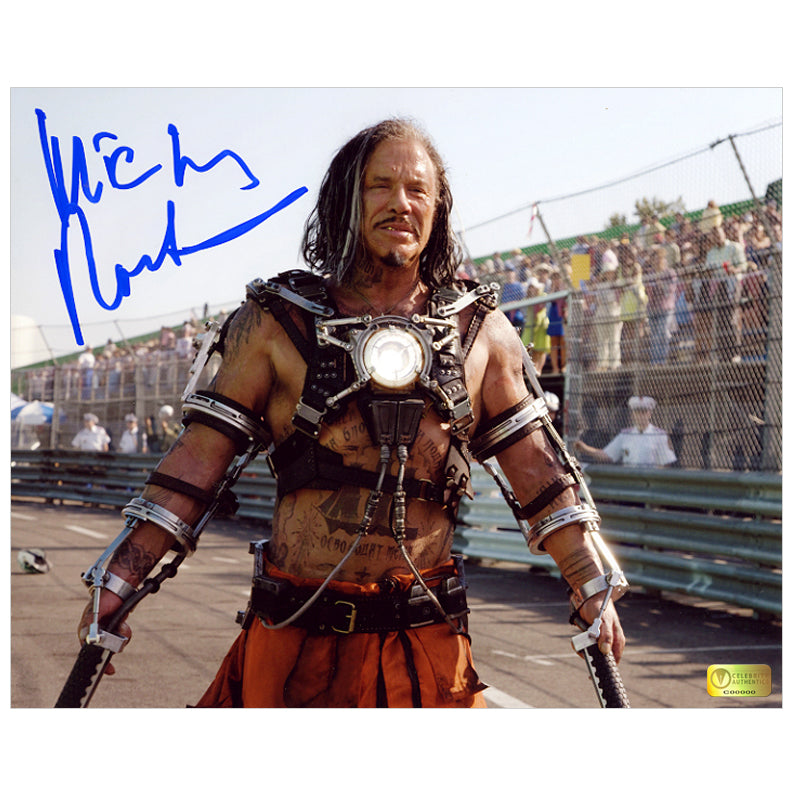 Mickey Rourke Autographed Iron Man 2 Whiplash 8x10 Photo