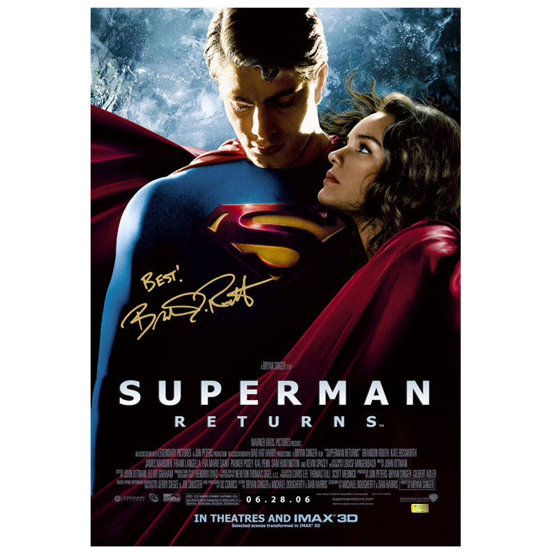 Brandon Routh Autographed Superman Returns 16×24 Poster