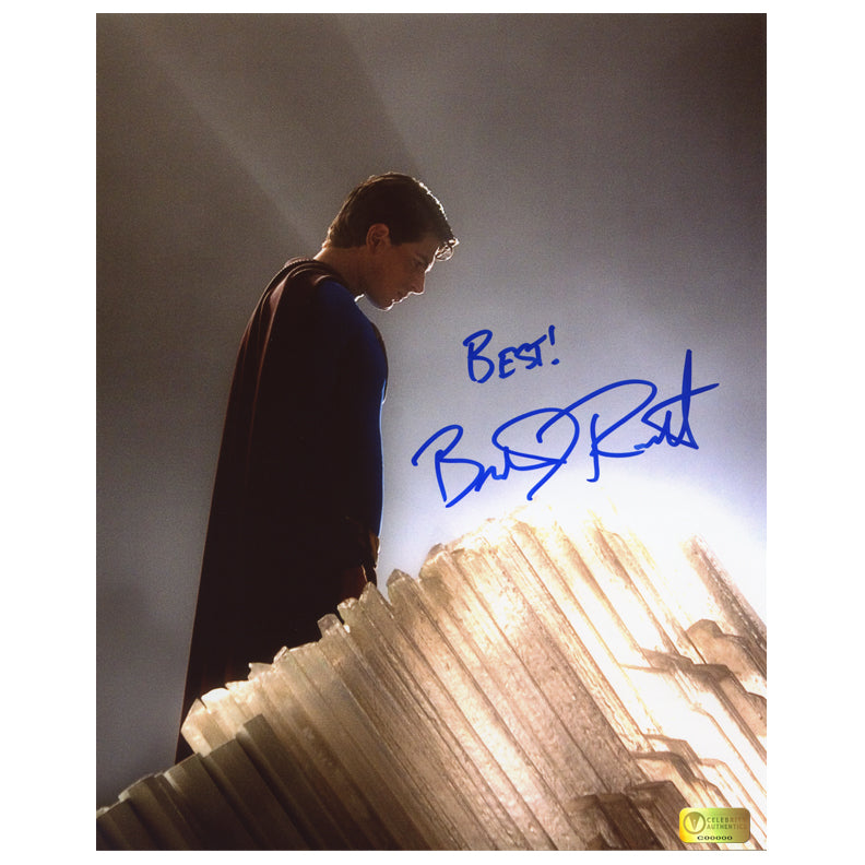 Brandon Routh Autographed Superman Returns Crystals 8x10 Photo