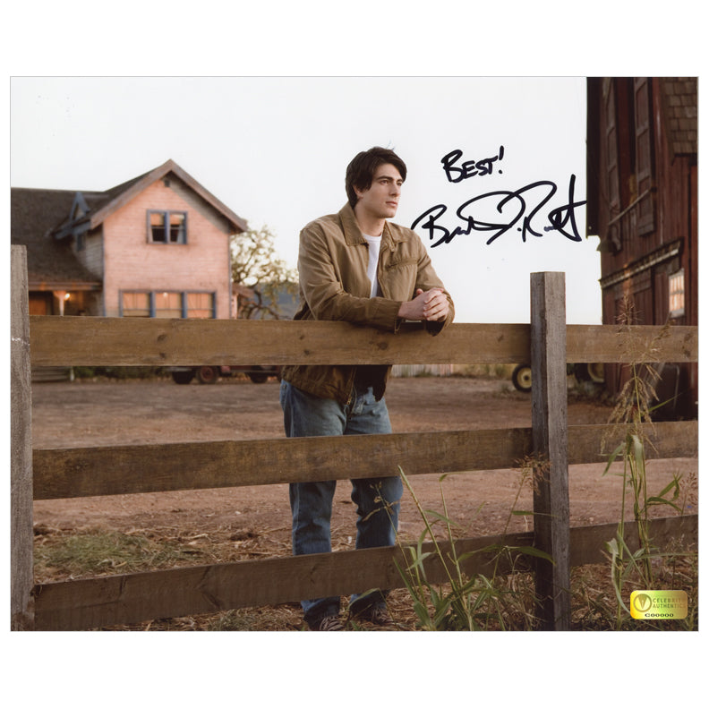 Brandon Routh Autographed Superman Returns Kent Farm 8x10 Photo