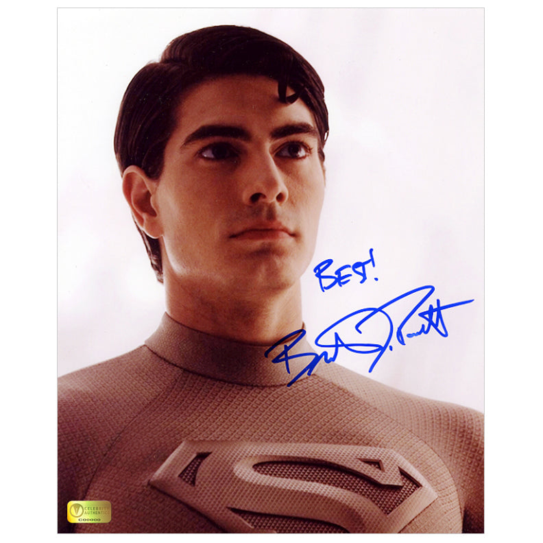 Brandon Routh Autographed Superman Returns Pod Suit 8x10 Photo