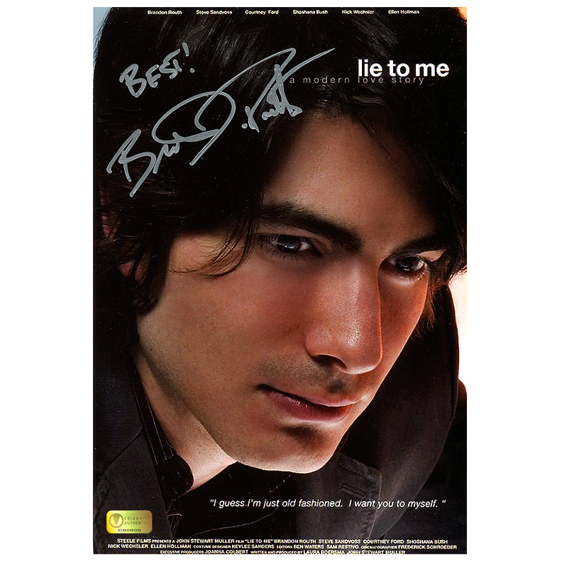 Brandon Routh Autographed Lie To Me 8x12 Photo