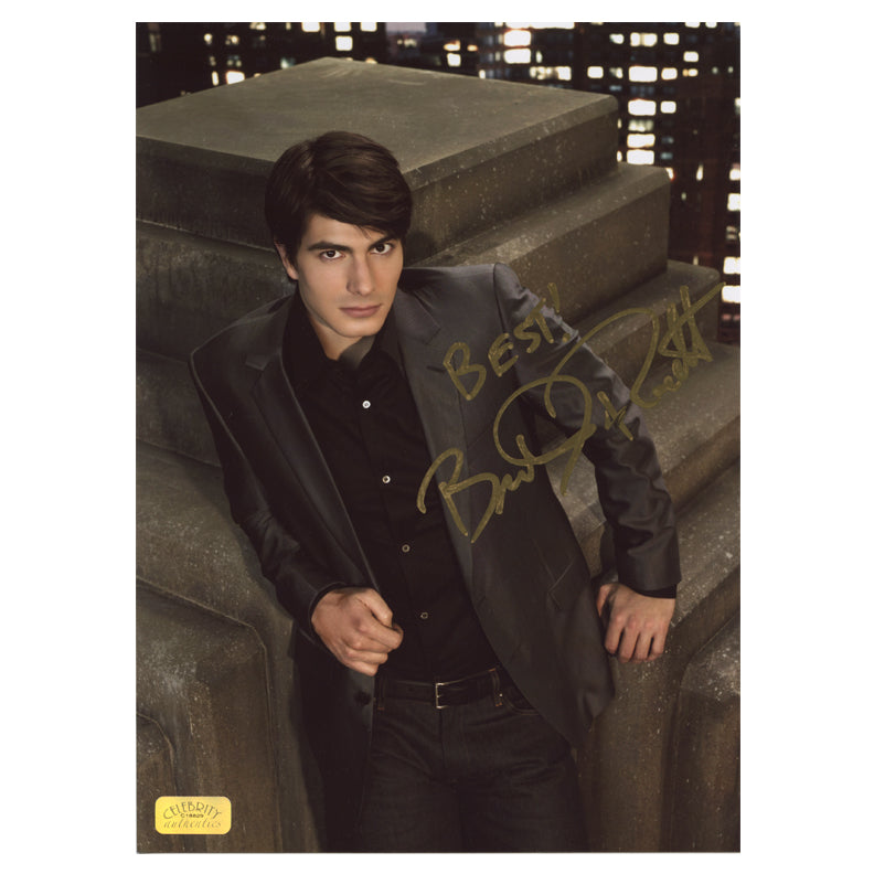 Brandon Routh Autographed Roof Top 8.5x11 Studio Photo