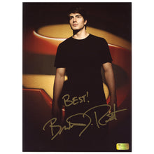 Load image into Gallery viewer, Brandon Routh Autographed Superman Returns Superman Logo 8.5x11 Photo