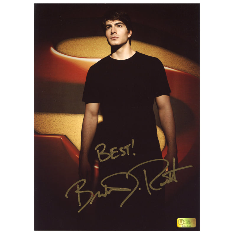 Brandon Routh Autographed Superman Returns Superman Logo 8.5x11 Photo ...