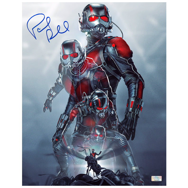 Paul Rudd Autographed Ant-Man Morph 11×14 Photo