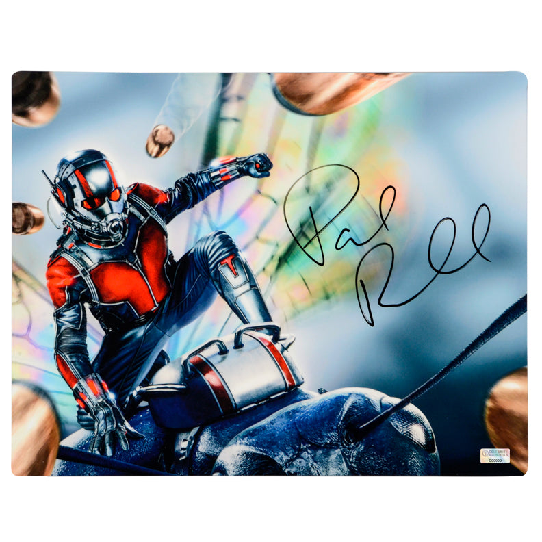 Paul Rudd Autographed Ant-Man Action 11×14 CinaPanel