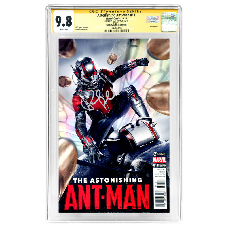 Paul Rudd Autographed Ant-Man #11 Celebrity Authentics Variant CGC SS 9.8