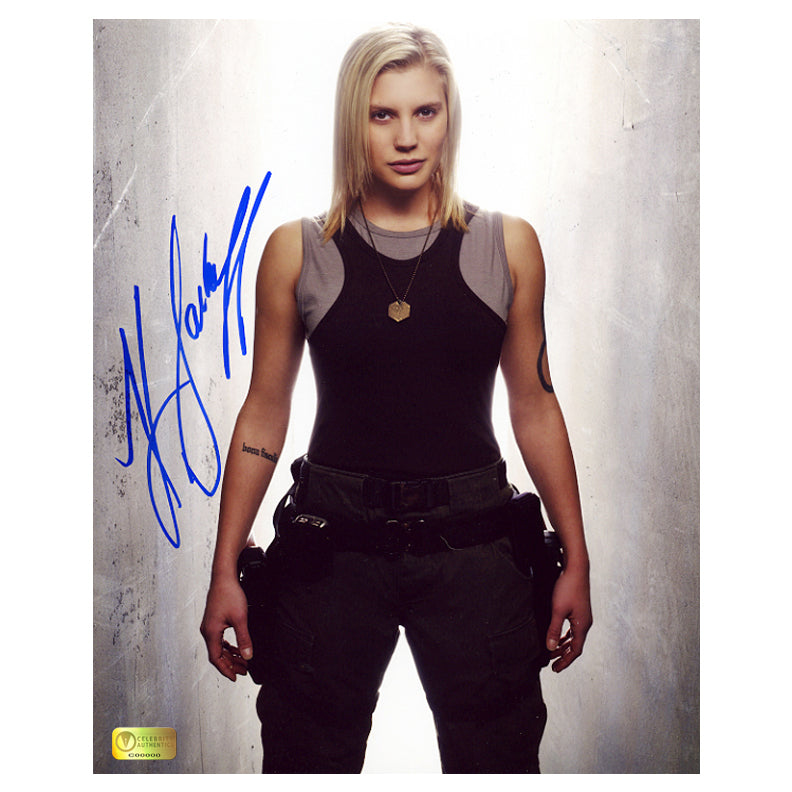 Katee Sackhoff Autographed Battlestar Galactica Starbuck Stance 8×10 Photo