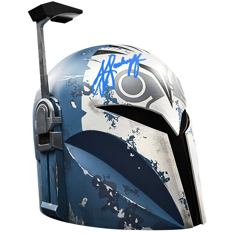 Katee Sackhoff Autographed Star Wars The Mandalorian The Black Series Bo Katan Kryze Premium Electronic Helmet