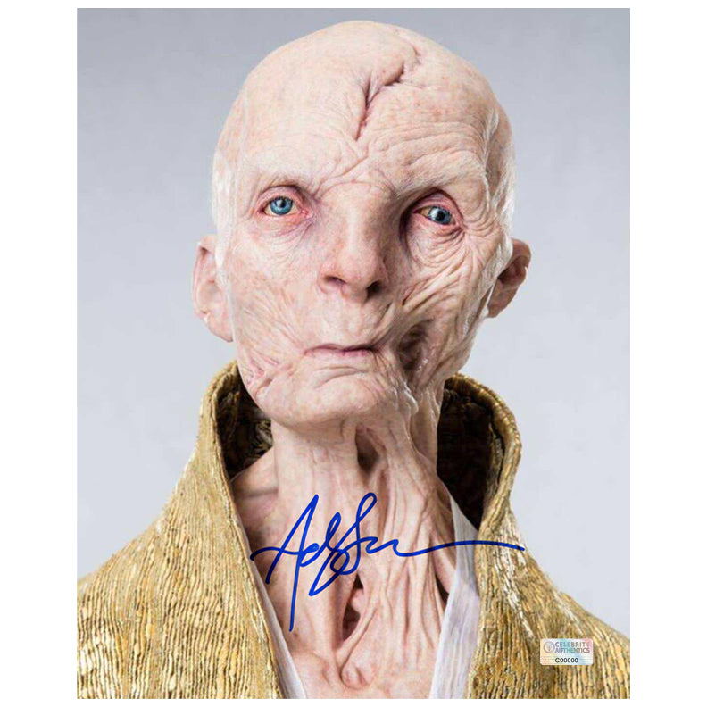 Andy Serkis Autographed Star Wars Supreme Leader Snoke 8x10 Portrait Photo