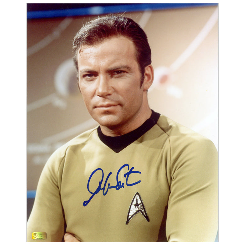 William Shatner Autographed Classic Star Trek Captain Kirk 16x20 Photo