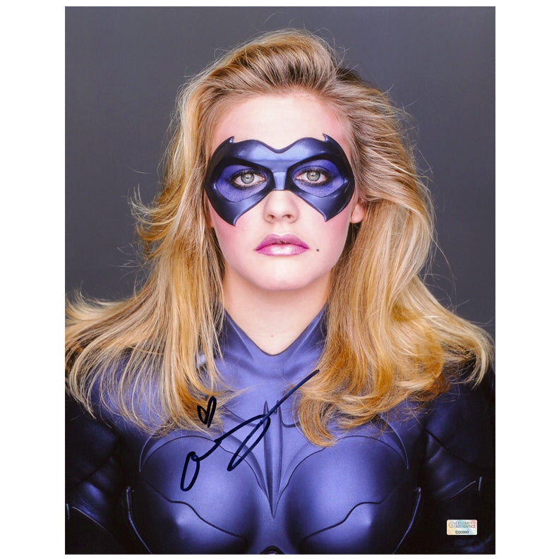 Alicia Silverstone Autographed 1997 Batman & Robin 11x14 Batgirl Studio Photo
