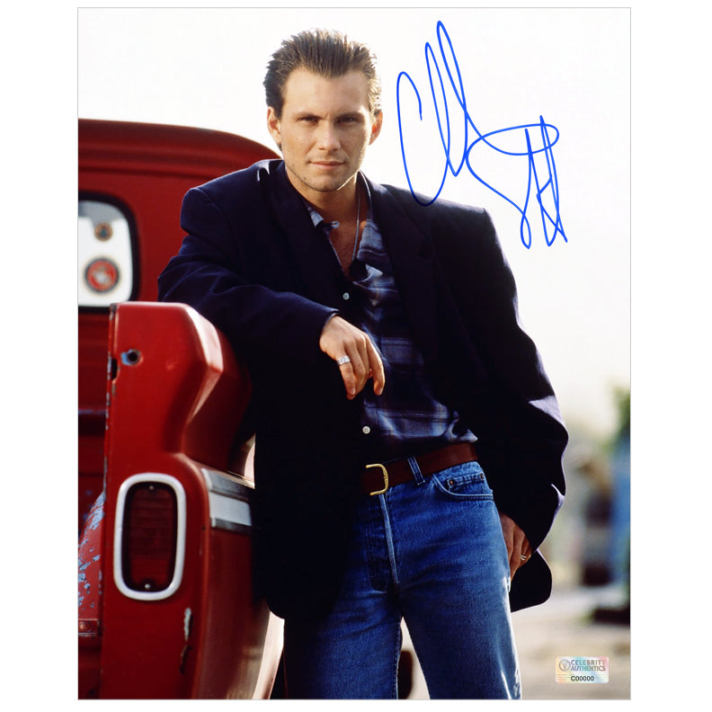 Christian Slater Autographed Casual 8×10 Photo