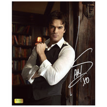 Load image into Gallery viewer, Ian Somerhalder Autographed The Vampire Diaries Library 8x10 Photo
