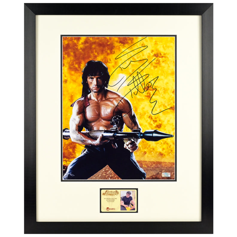 Sylvester Stallone Autographed Rambo 11x14 Photo