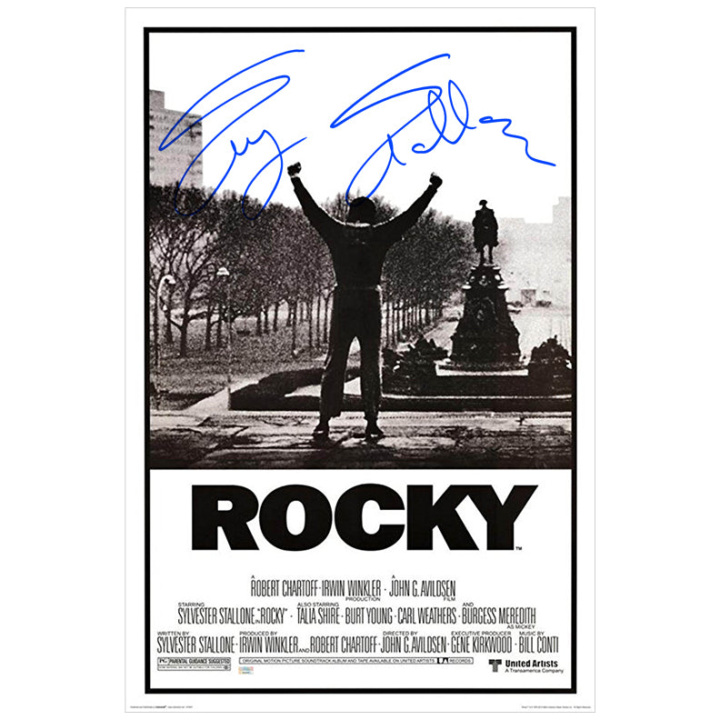 Sylvester Stallone Autographed Rocky Single-Sided 24x36 Movie Poster