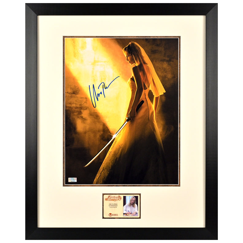 Uma Thurman Autographed Kill Bill The Bride 11x14 Photo