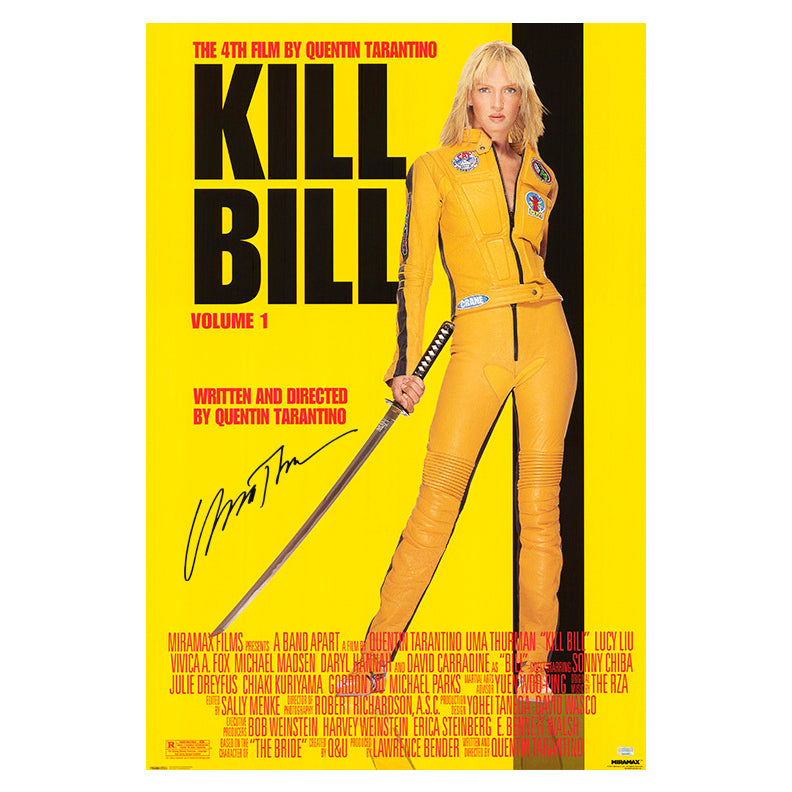 Uma Autographed Kill 24x36 Single-Sided Movie – Celebrity Authentics