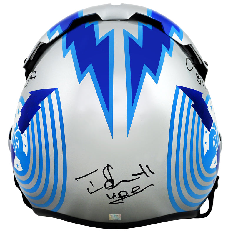 Val Kilmer, Meg Ryan, Tom Skerritt, and James Tolkam Autographed Top Gun Iceman Authentic Aviator Helmet